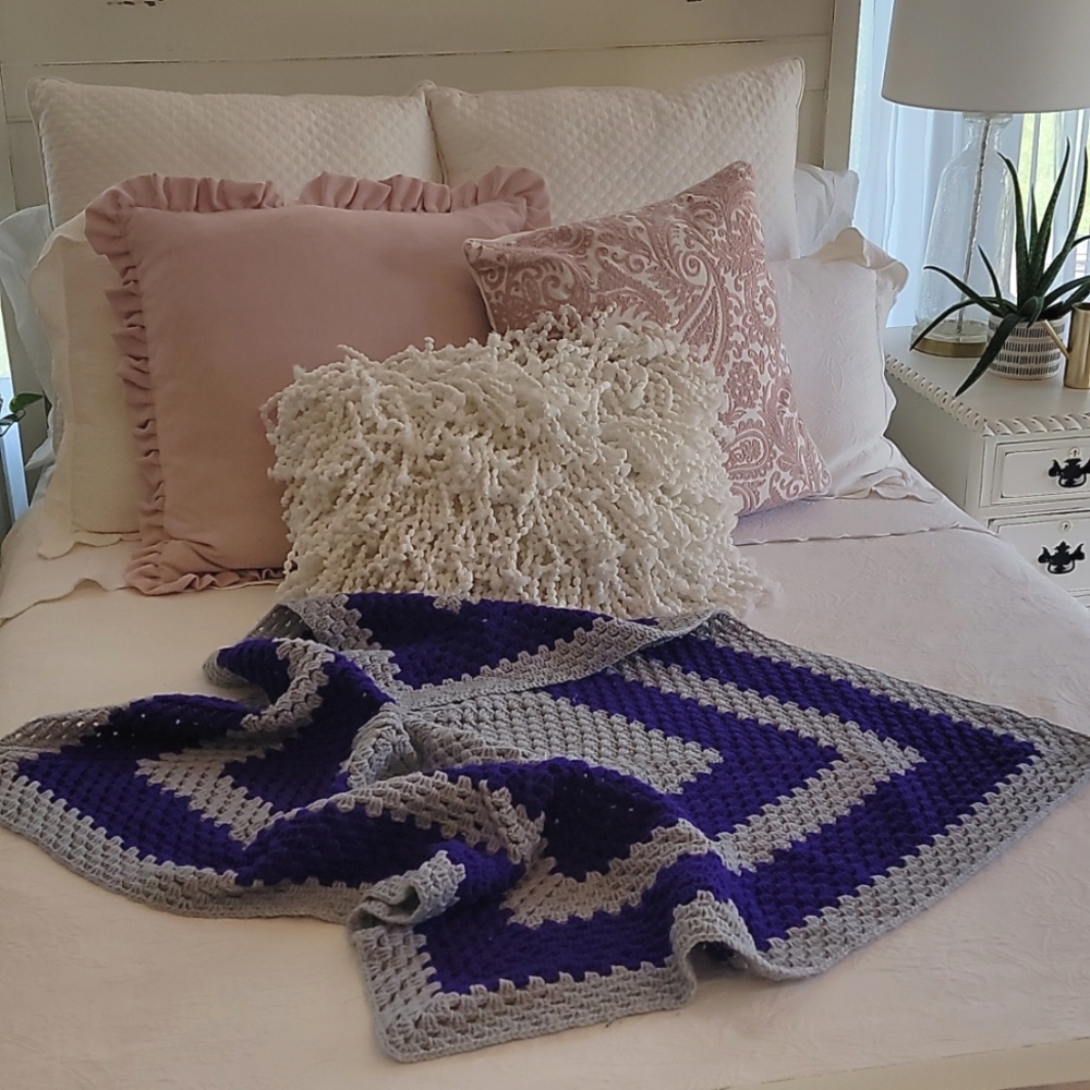 OOAK Crochet Baby Blanket / Prop